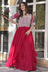 Georgette Embroidered Kurti