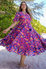Multi Colored Rayon Digital Printed Kurti