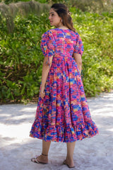 Multi Colored Rayon Digital Printed Kurti