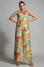 Green Muslin Silk Printed Co-Ord Set - green silk saree