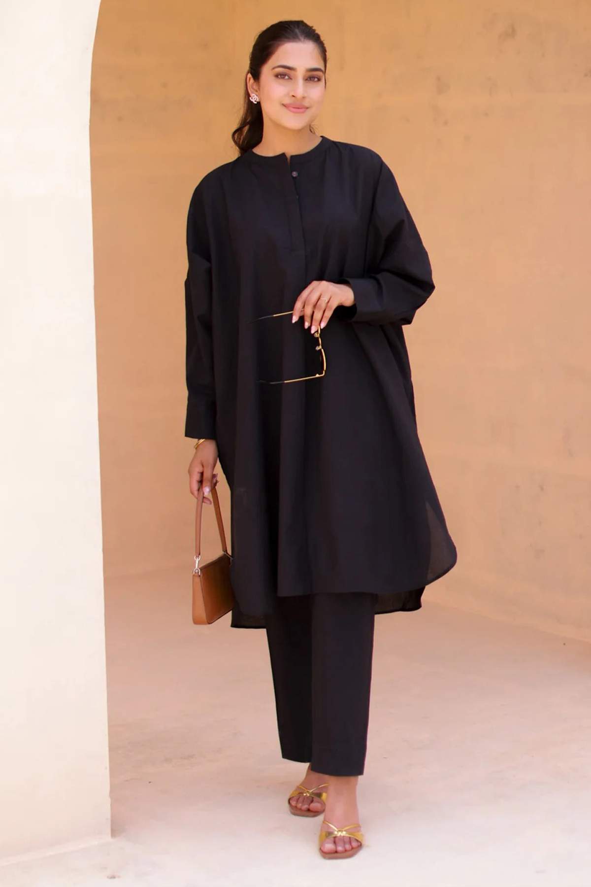 Onyx Night Long-Sleeve Pure Cotton Co-ord Set