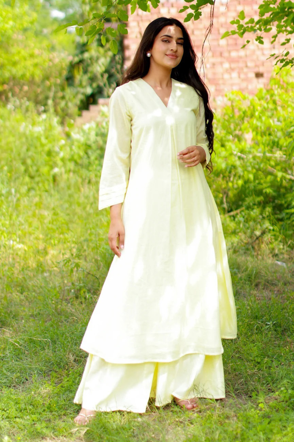 Serene Off White Tunic and Pant Set