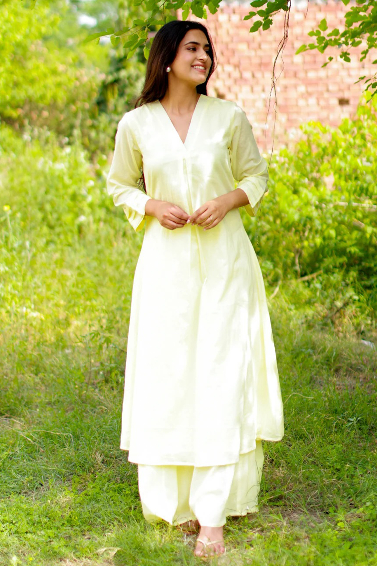 Serene Off White Tunic and Pant Set