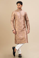 Art Silk Sequin Embroidered Kurta Pajama