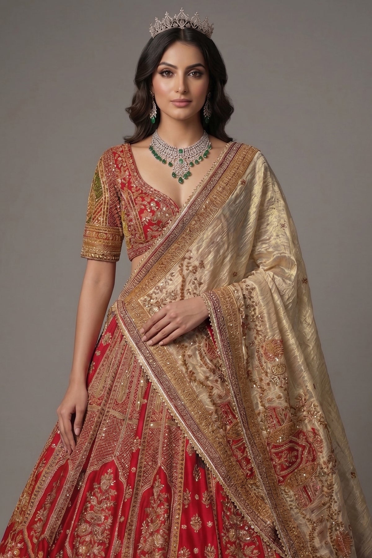 Maroon Raw Silk Desinger Bridal Lehenga with Zardosi Work - maroon silk saree