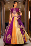 Multi Colored Matka Silk Lehenga with Zari Embroidered and Sequin Work - red silk saree embroidered