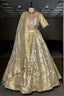 Off White Organza Woven Lehenga - white organza saree