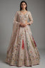Light Baby Pink Tissue Silk Beaded and Embroidery Lehenga with Patch Work