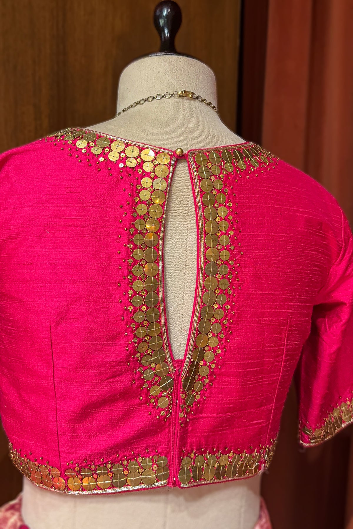 Rose Gold Dual-Toned Tissue Organza Silk Lehenga with Heritage Zari Weaving