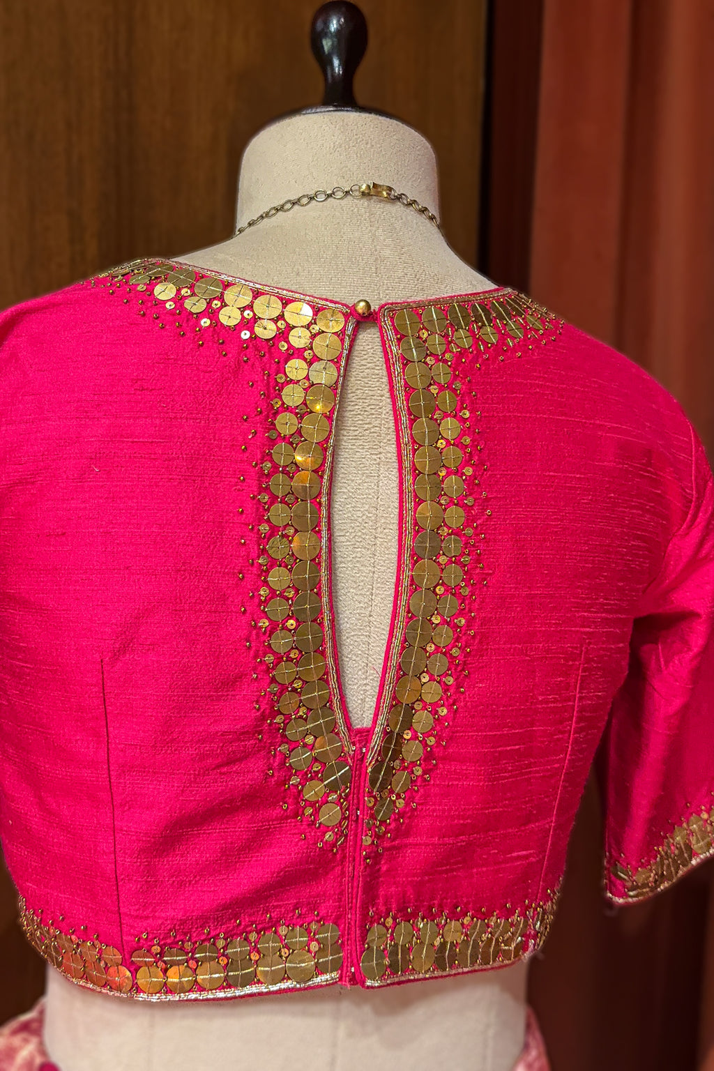 Rose Gold Dual-Toned Tissue Organza Silk Lehenga with Heritage Zari Weaving