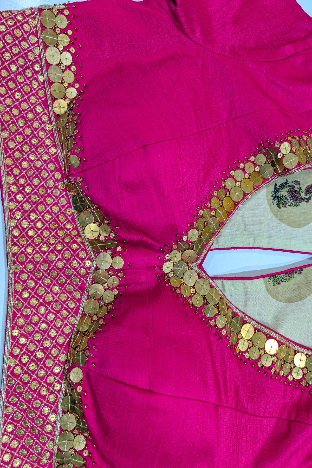 Rose Gold Dual-Toned Tissue Organza Silk Lehenga with Heritage Zari Weaving