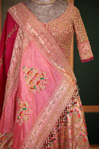 Golden Tissue Paithani Heritage Lehenga Set with Zardosi Embroidery Work