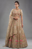 Metallic Beige Tissue Hand-Embroidered Cutdana and Sequin Lehenga Set