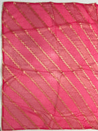 Pink Organza Tissue Saree with Weaving - pink organza saree