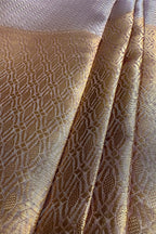 Golden Kanchipuram Tissue Silk Woven Saree - gold silk saree