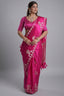 Rani Pink Mango Silk Bird Motif Saree - pink silk saree
