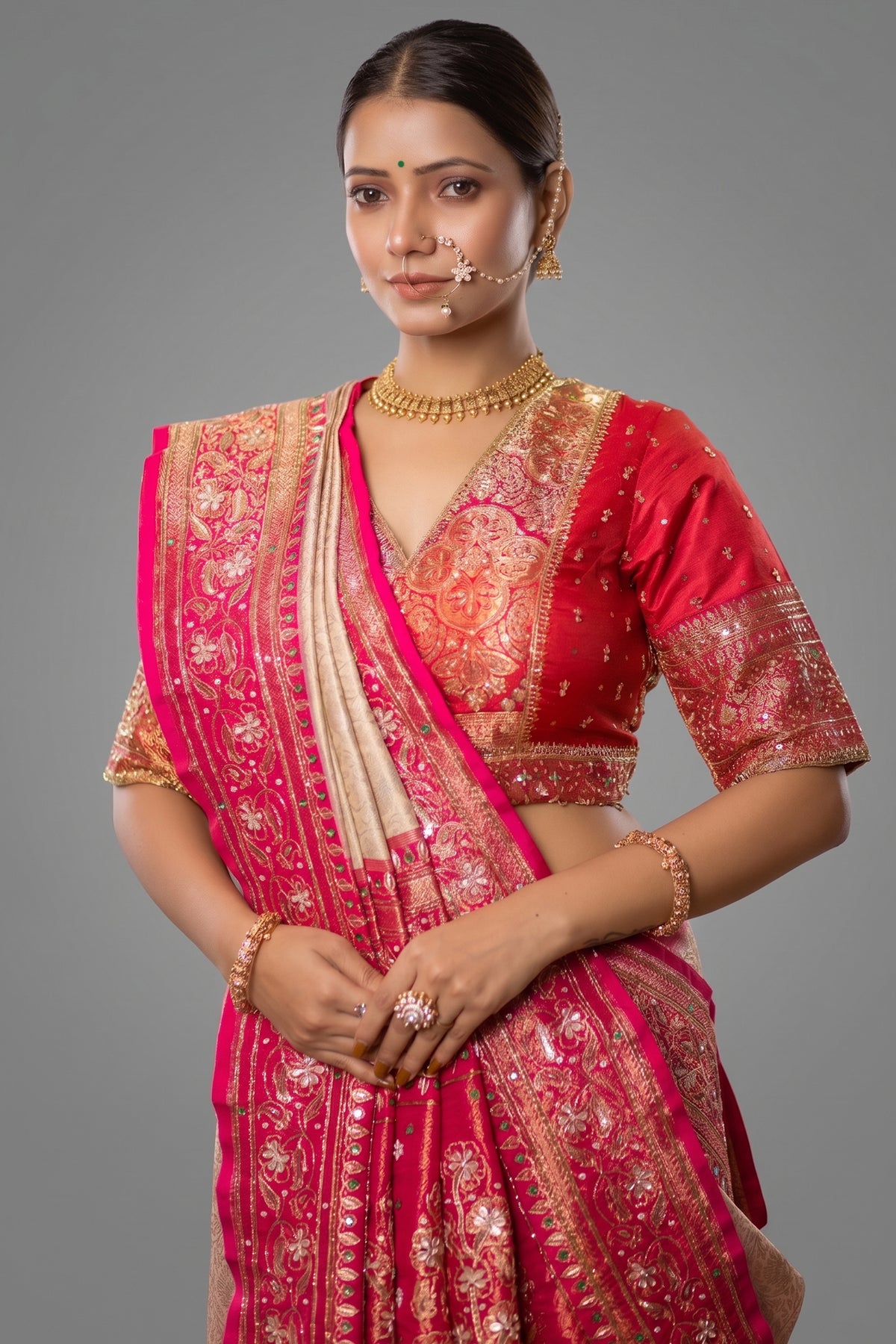 Cream Uppada Silk All Over Woven Traditional Saree - cream silk saree