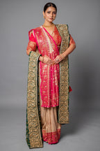 Cream Uppada Silk All Over Woven Traditional Saree - cream silk saree