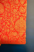 Rust Orange Kanchipuram Tissue Silk Traditional Woven Saree with Pink Hightlight - orange silk saree