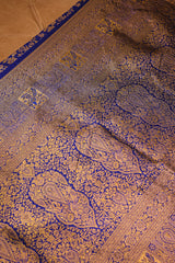 Blue Kanchipuram Silk Traditional Woven Saree