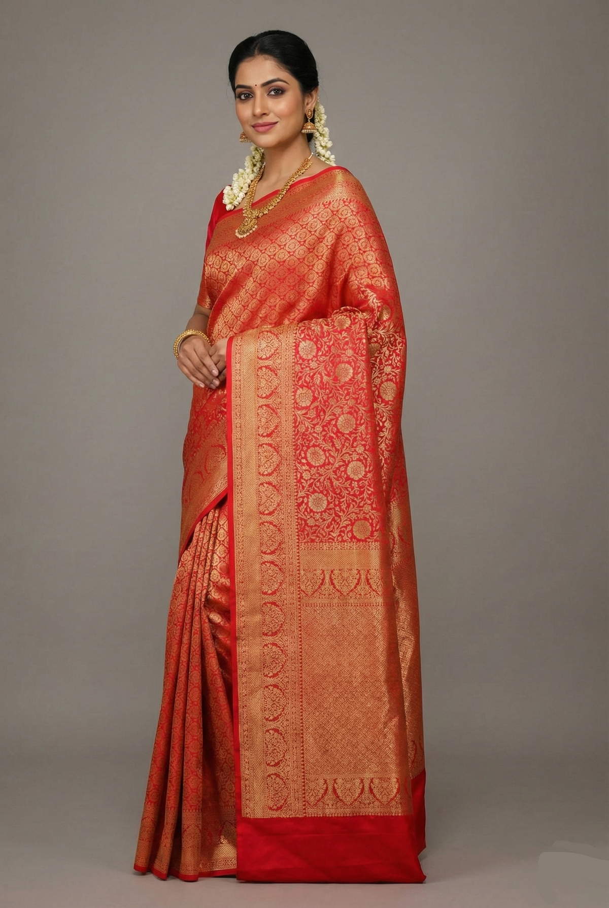 Pink Traditional Woven Kanchipuram Saree