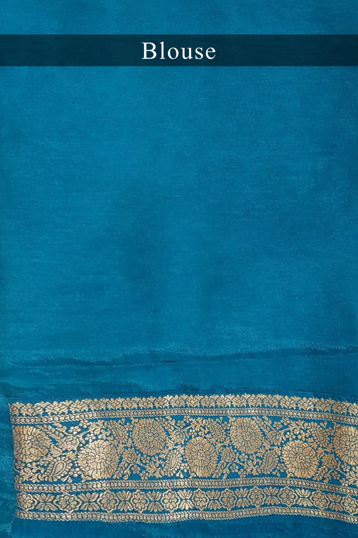 Sky Blue Dola Silk Printed Saree with Embroidery