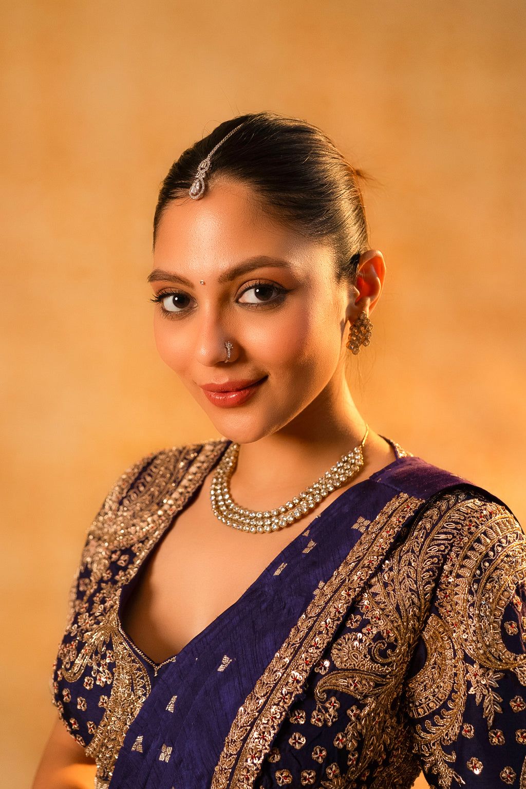 Imperial Plum Purple Raw Silk Pleated Ready to Wear Woven Saree with Designer Readymade Blouse - purple silk saree