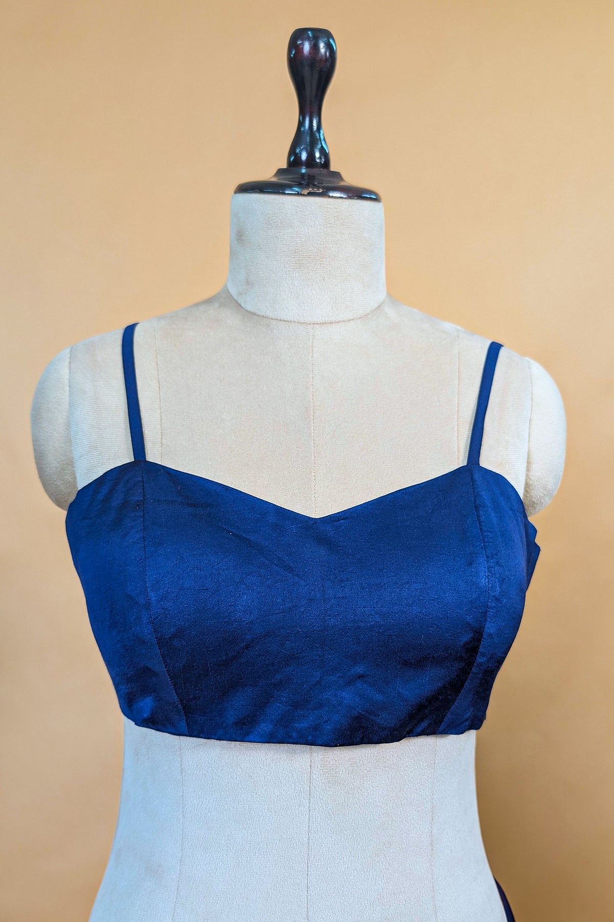 Blue Organza Solid Saree with Scalloped Zardosi Cutdana Worked Border and jacket-style Readymade Blouse - blue organza saree