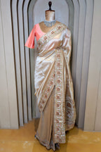Golden Tissue Saree with Designer Pallu