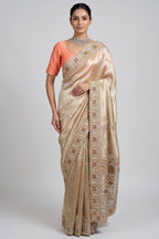 Golden Tissue Saree with Designer Pallu