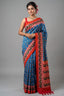 Sky Blue Art Silk Woven Saree with Contrast Border and Pallu