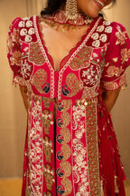 Pink Satin Organza Handworked Designer Palazzo Set - pink satin saree