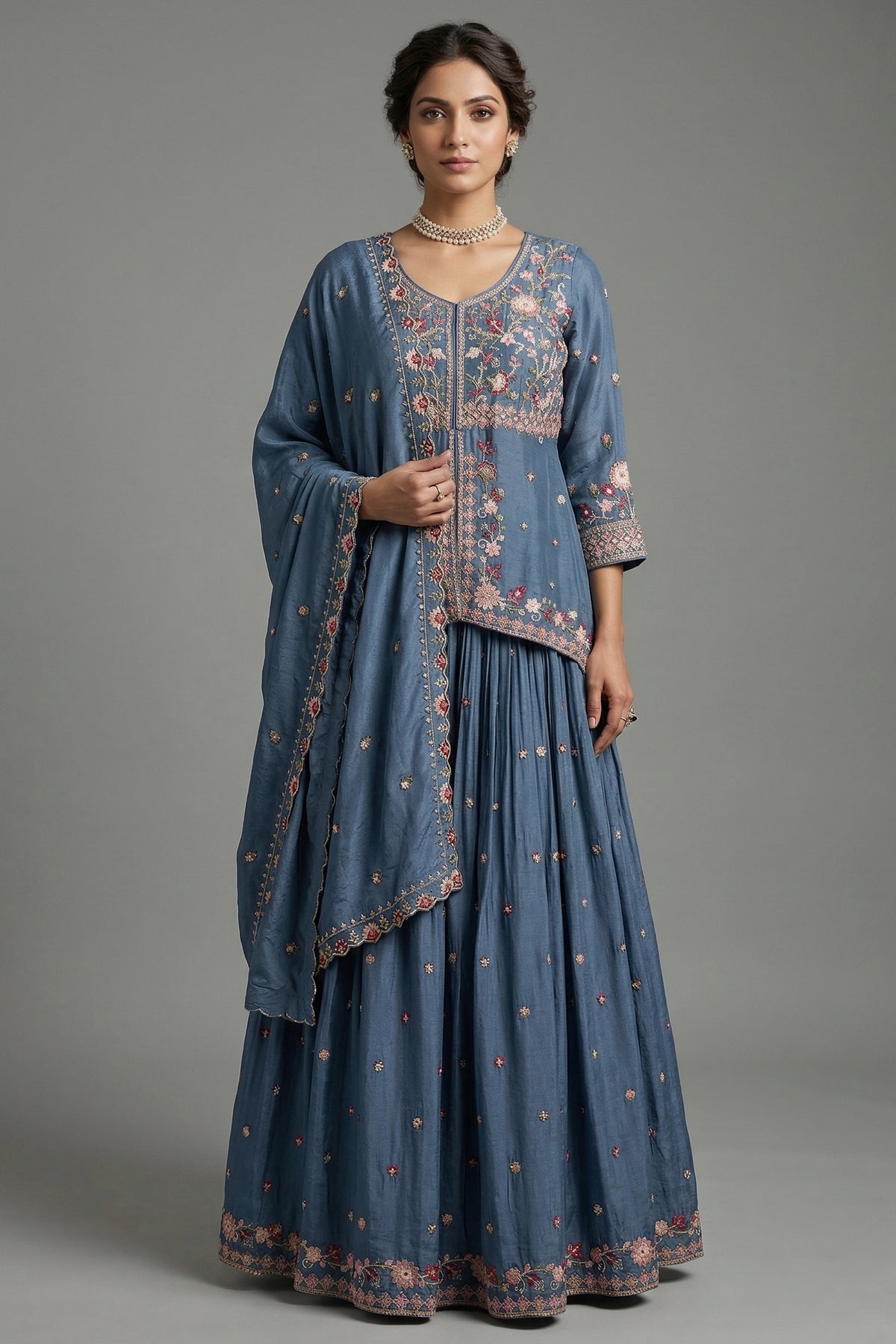 Blue Lehenga Set