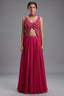 Pink Tissue Silk Cutdana Sequins Crop Top Palazzo Suit