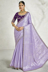 Silk Saree with Weaving