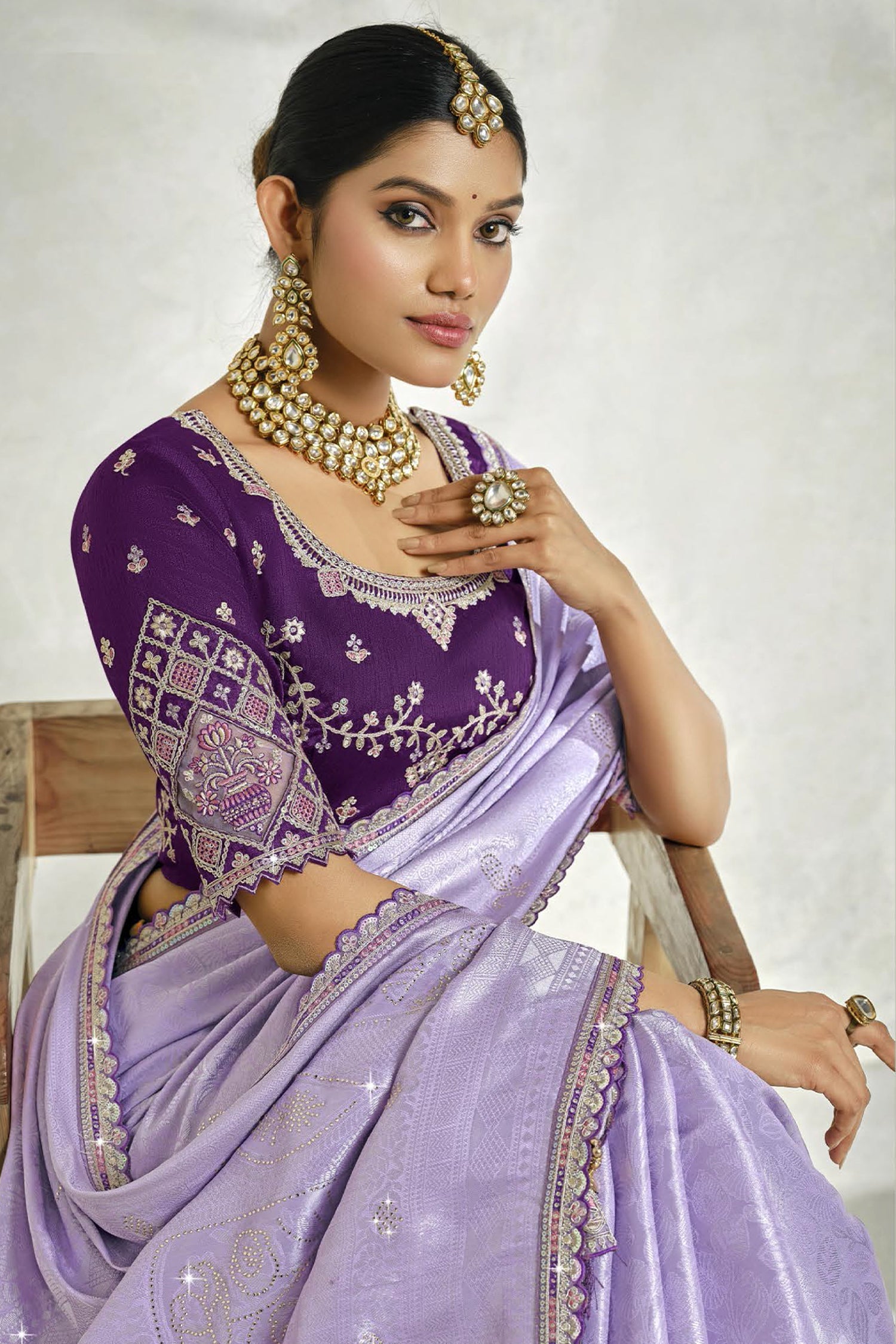 Silk Saree with Weaving