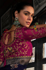 Viscose Silk Floral Woven Saree
