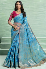 Silk Saree with Weaving