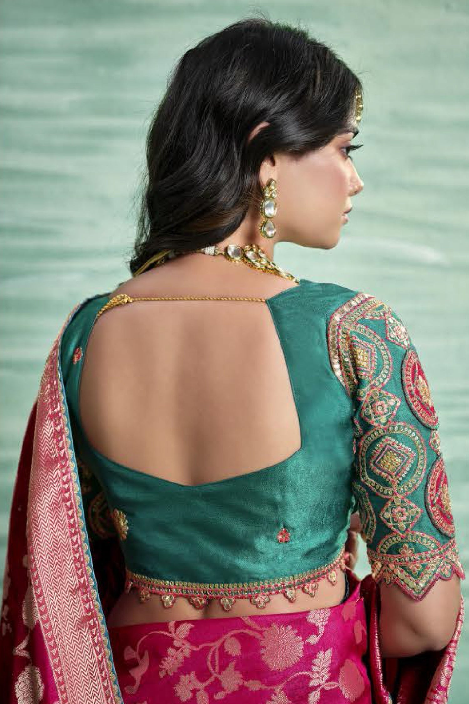 Silk Saree with Weaving