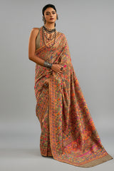 Taupe Art Silk Saree with Weaving