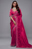 Rani Pink Tissue Dola Silk Saree