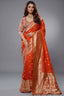 Palatinate Purple Tissue Dola Silk Woven Saree