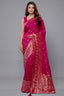 Rani Pink Dola Silk All Over Woven Saree