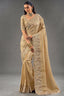 Gold Pure Kanjivaram Saree with Emerald Heavy Embroidery