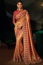 Red Heavy Sequin & Zari Hand Work Saree