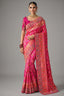 Pink Silk Traditional Woven Saree with Beaded Border