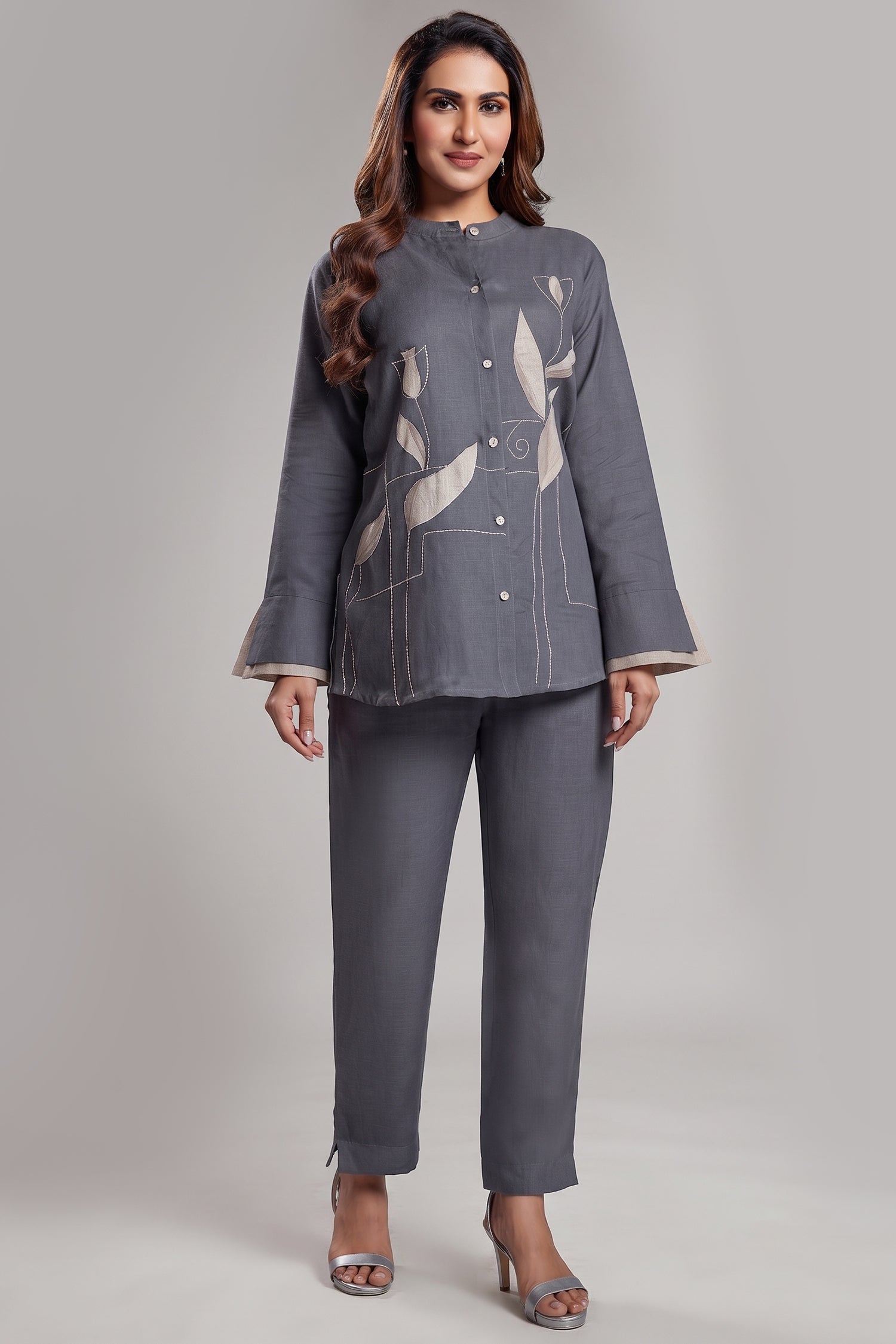 Grey Linen Co-Ord Set