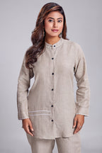 Beige Linen Co-Ord Set