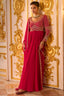 Rich Pink Floor-Length Anarkali Suit with Heavy Sequin & Cutdana Embroidery