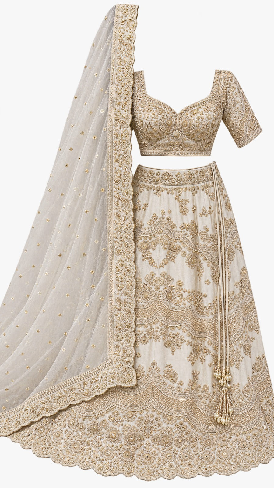 Ivory Bridal Lehenga - ET802020FIDKR40292